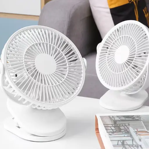 帶可充電電池的夾式檯扇