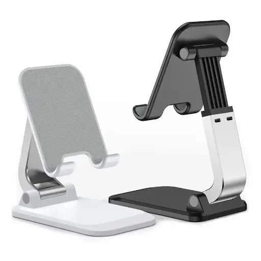 Adjustable Desktop Phone Stand – Foldable and Portable